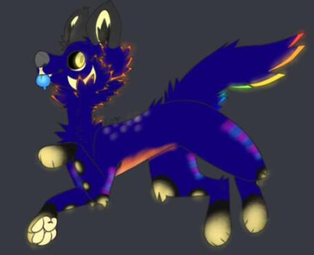 Rainbow Glow, low quality image, but comes with 1 piece of art - $6